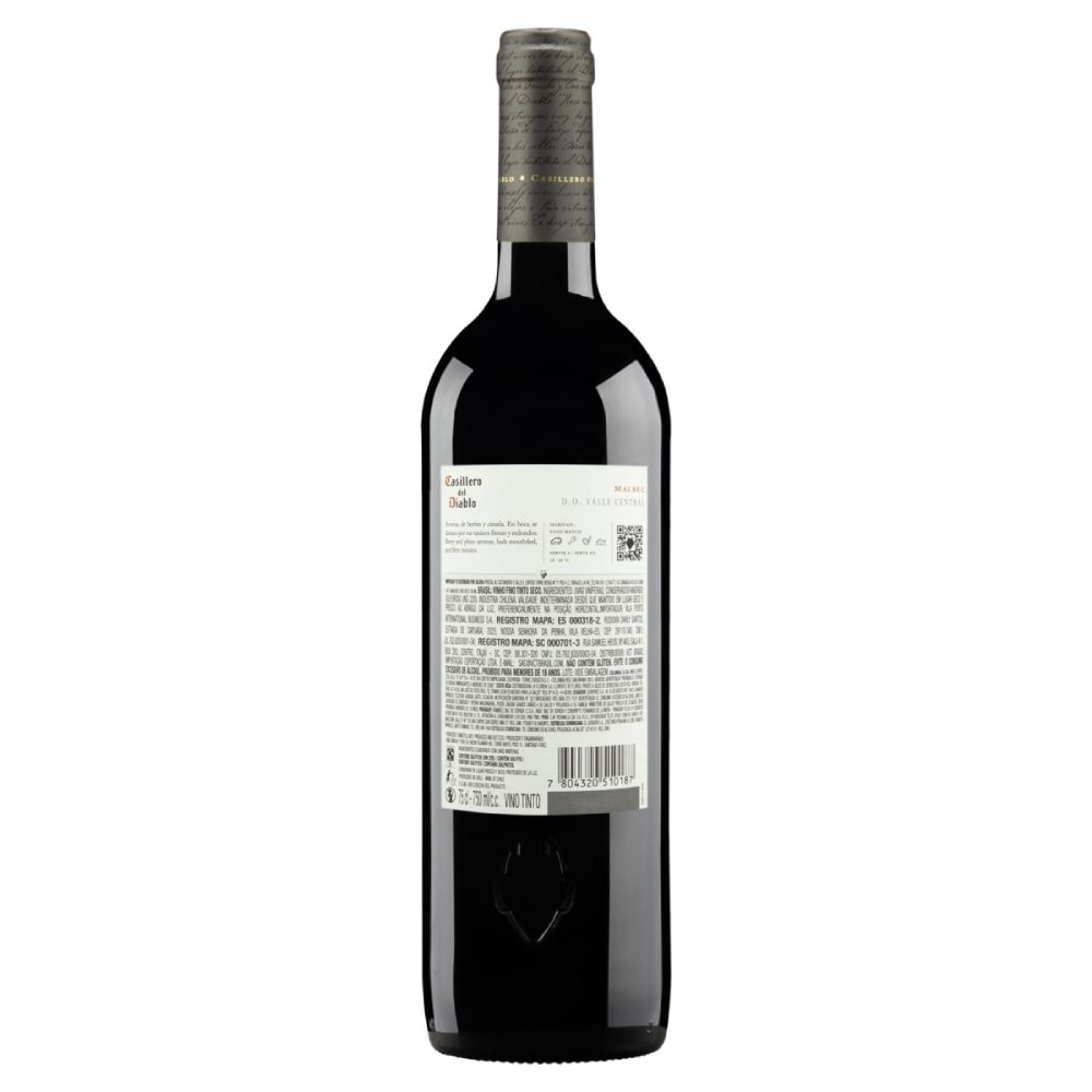 Vinho Chileno Casillero Del Diablo Malbec Tinto 750ml