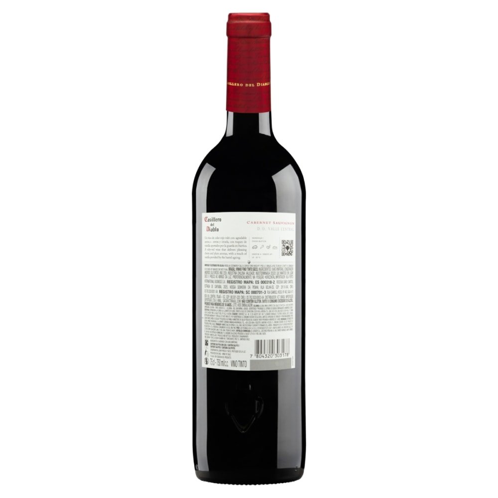 Vinho Chileno Casillero Del Diablo Cabernet Sauvignon Tinto 750ml
