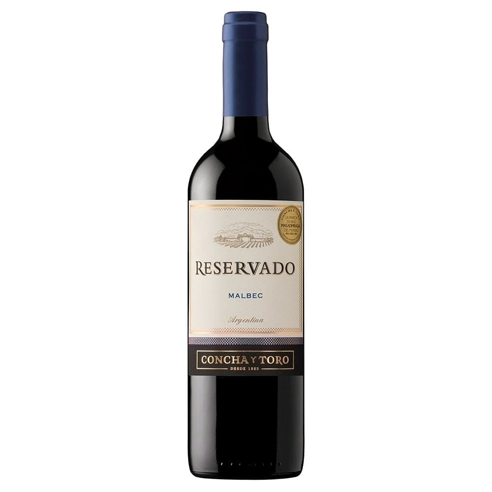 Vinho Argentino Concha Y Toro Reservado Malbec Tinto Meio Seco 750ml