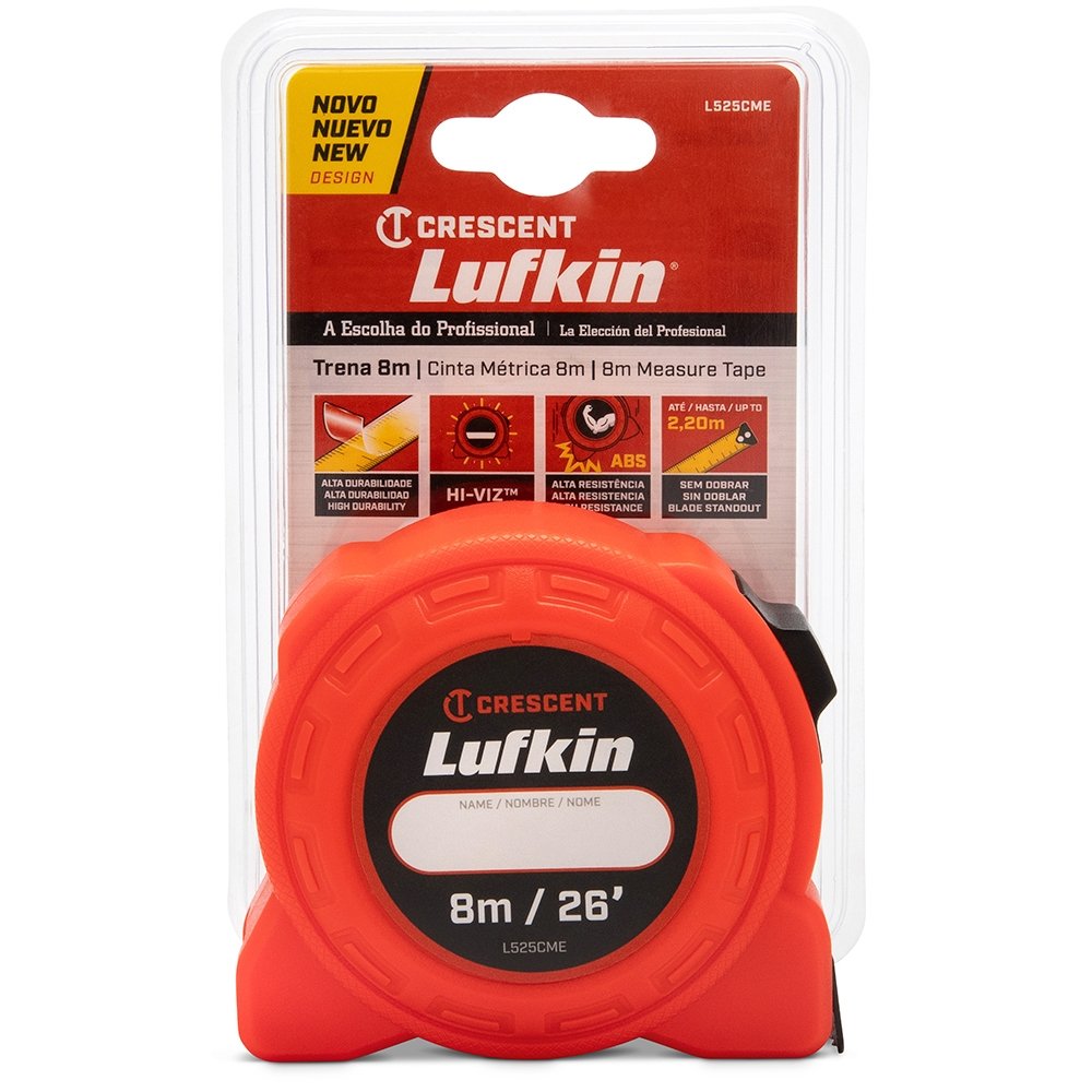 Trena Lufkin 8m Laranja L525cme Sm