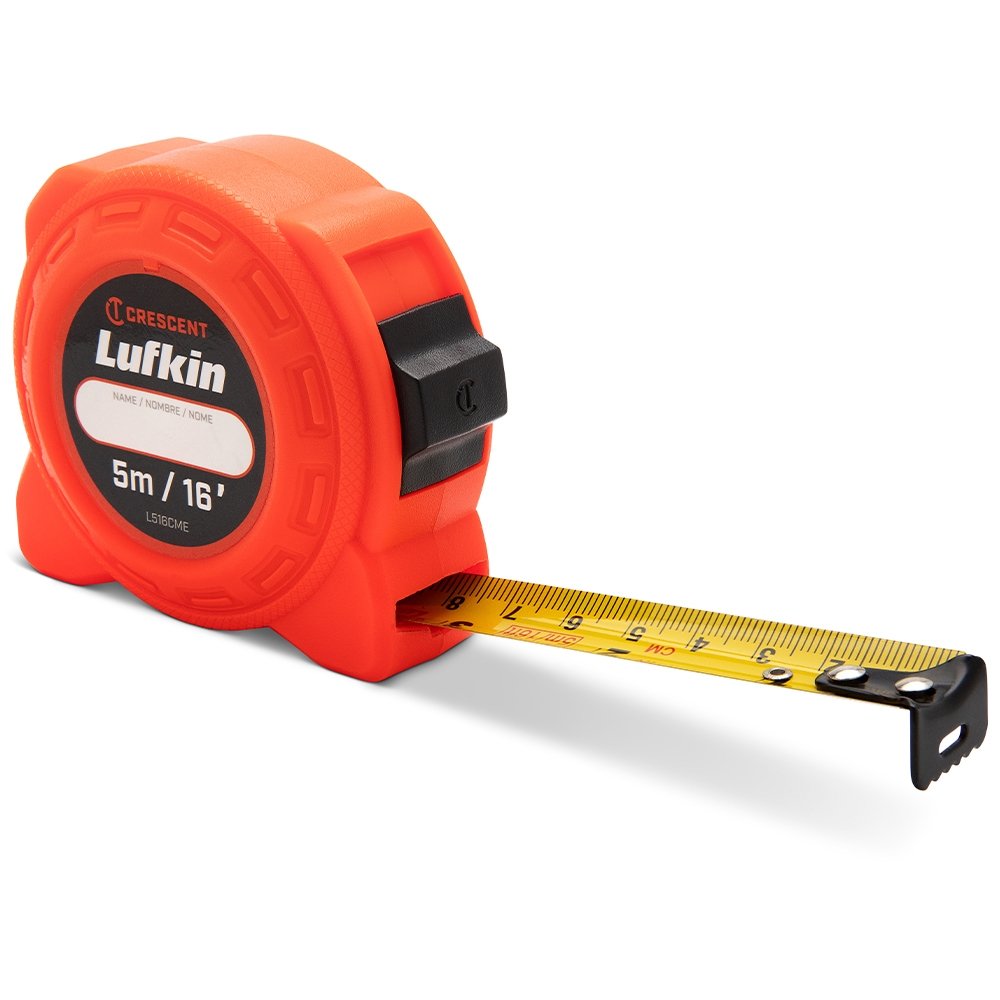 Trena Lufkin 5m com Trava Laranja L516CME Sm