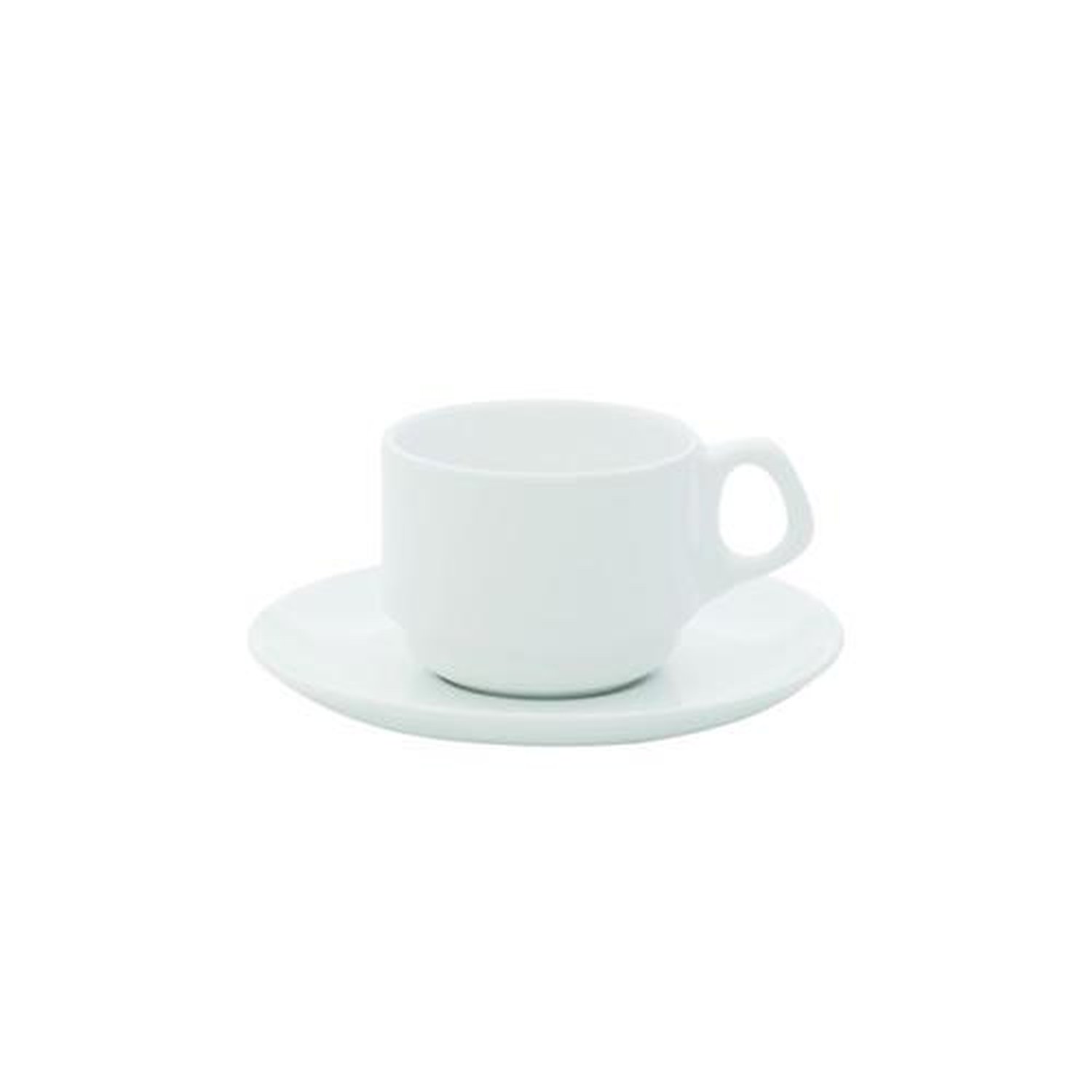 Xícara Cafezinho Porcelana 75Ml Com Pires Gourmet Oxford