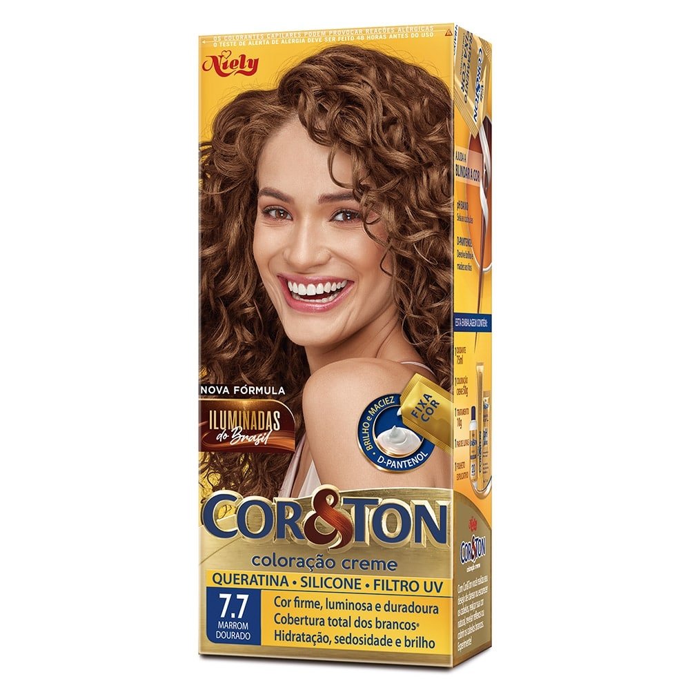 Tintura Cor&Ton 7.7 Marron Dourado 50g | Martins Atacado