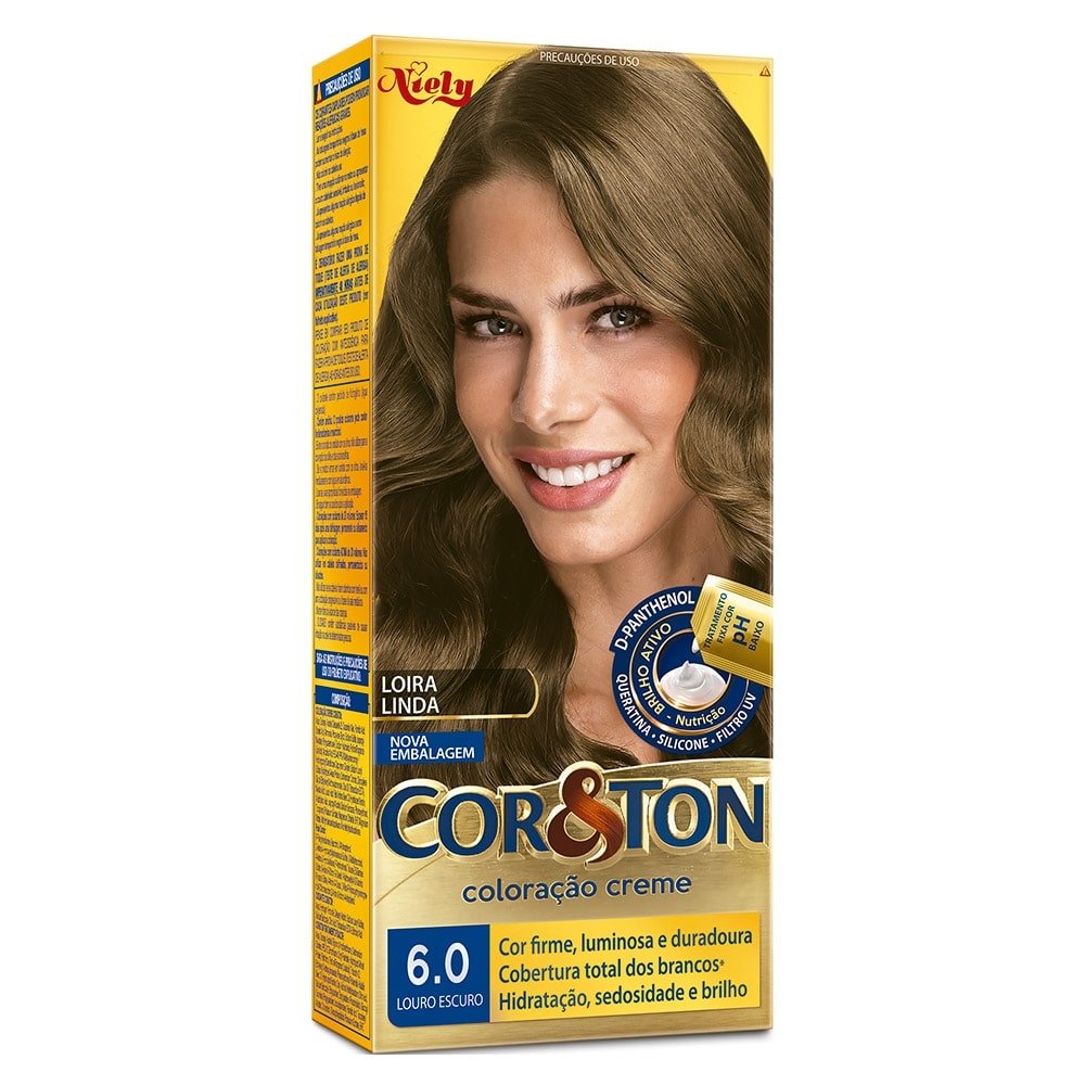 Tintura Cor&Ton 6.0 Louro Escuro 50g