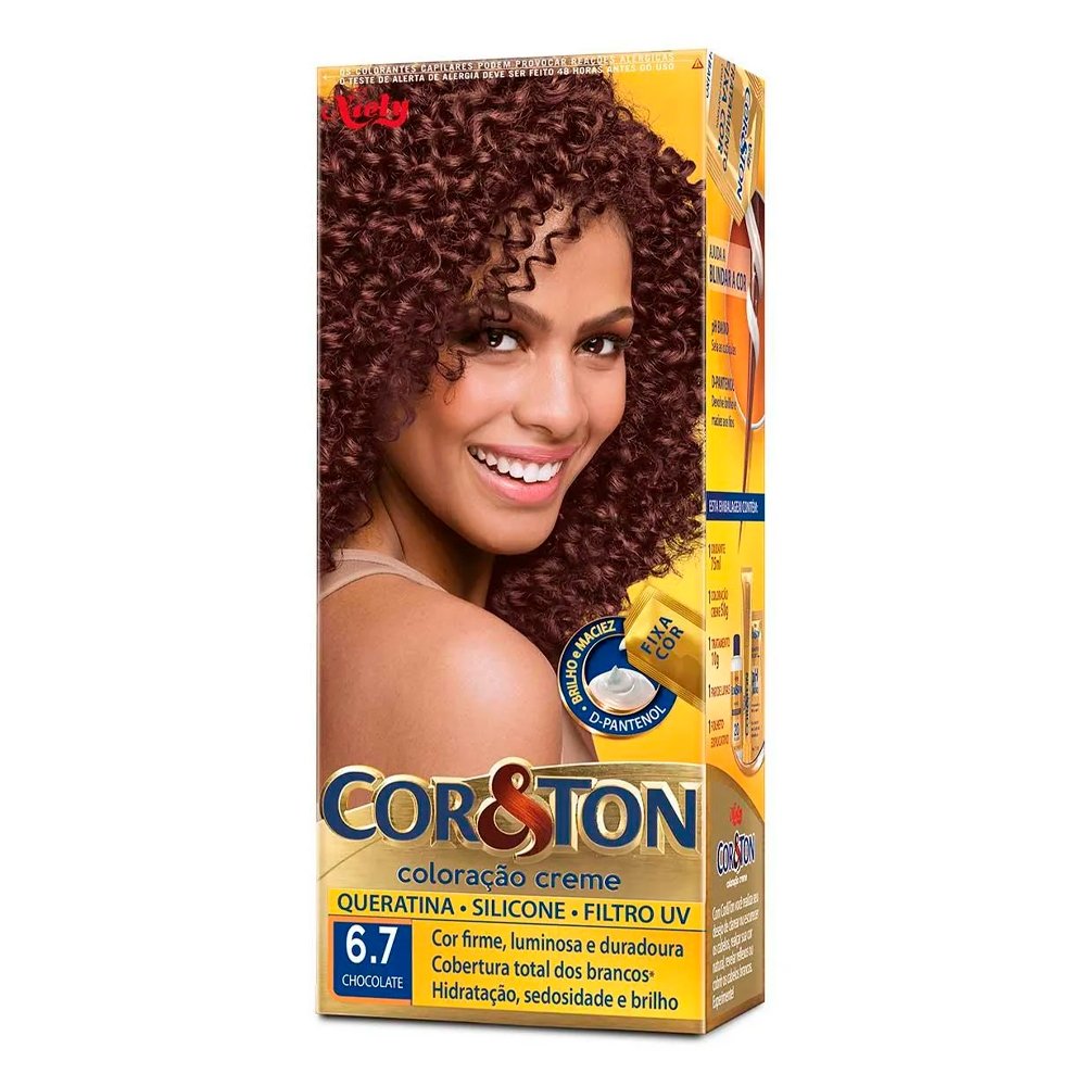 Tinta de Cabelo Cor&Ton 6.7 Chocolate 50g