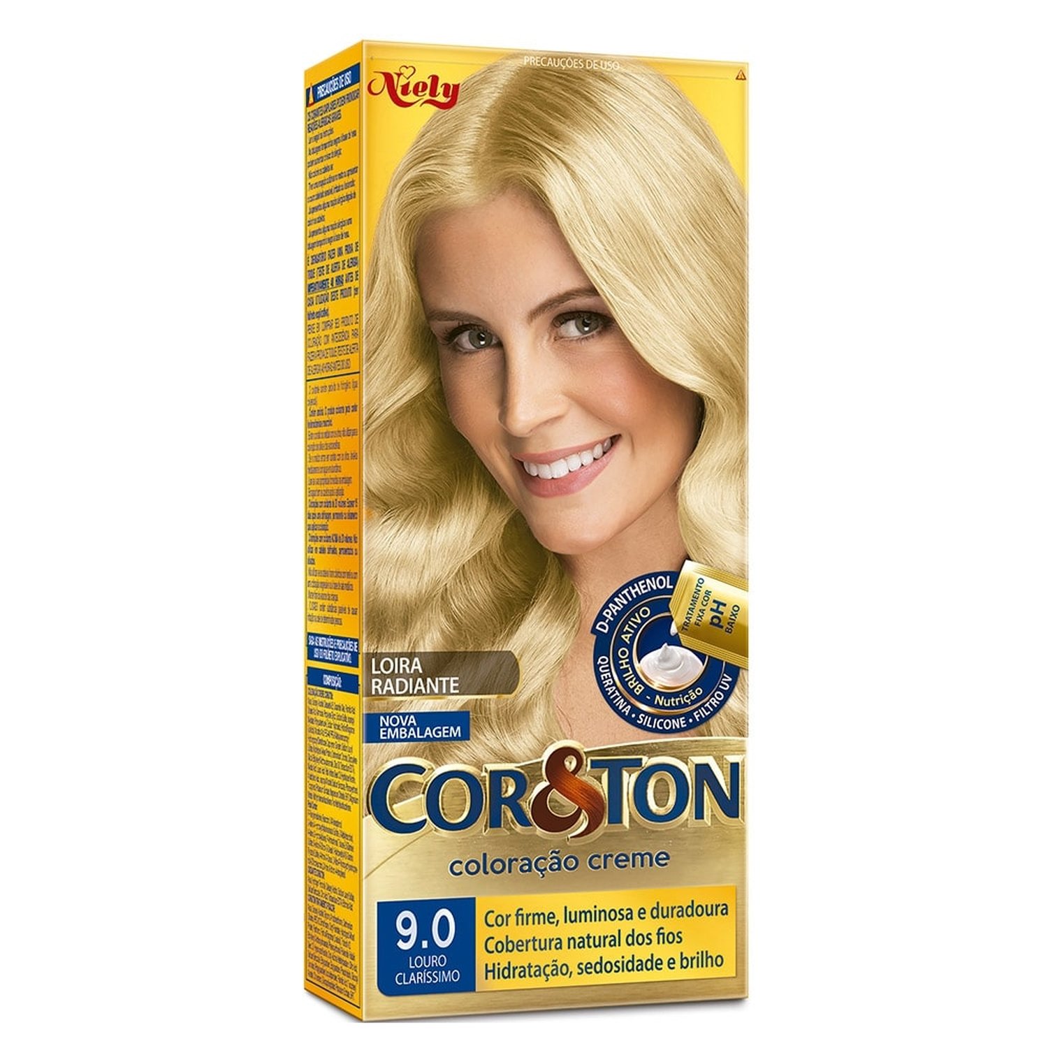 Tintura Cor&Ton 9.0 Louro Claríssimo 50g