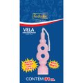 Vela Aniversario Numero Rosa N 8 - Embalagem com 1 unidade.