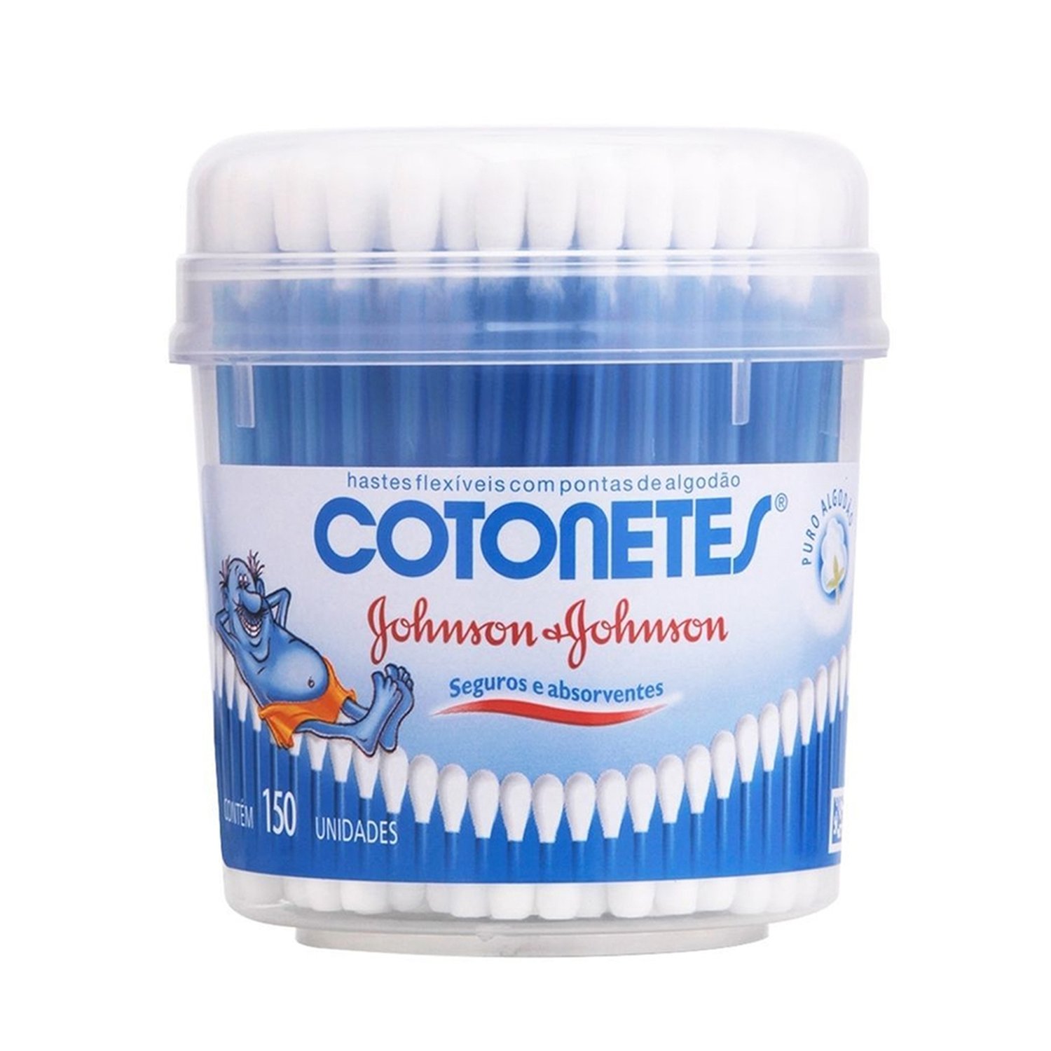 Hastes Flexíveis Cotonetes Johnson - Embalagem com 150 Unidades