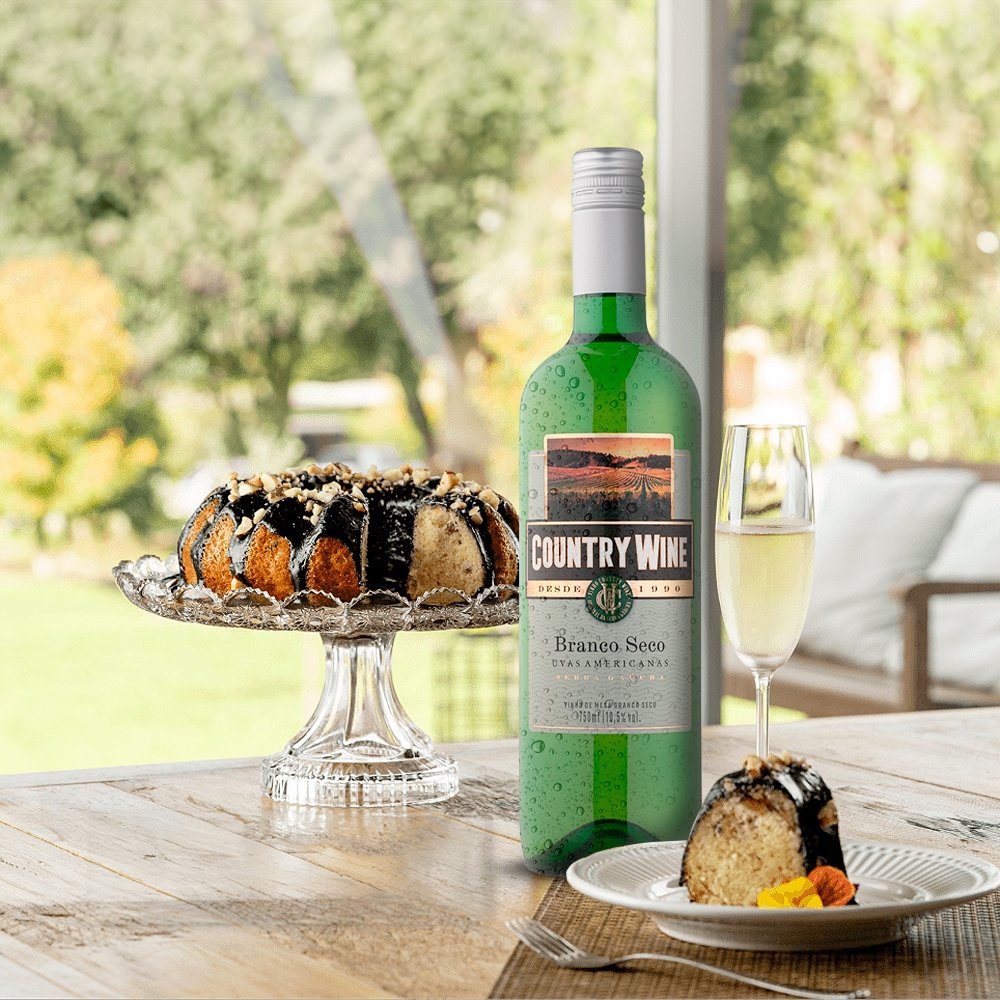 Vinho Country Wine Branco Seco 750ml