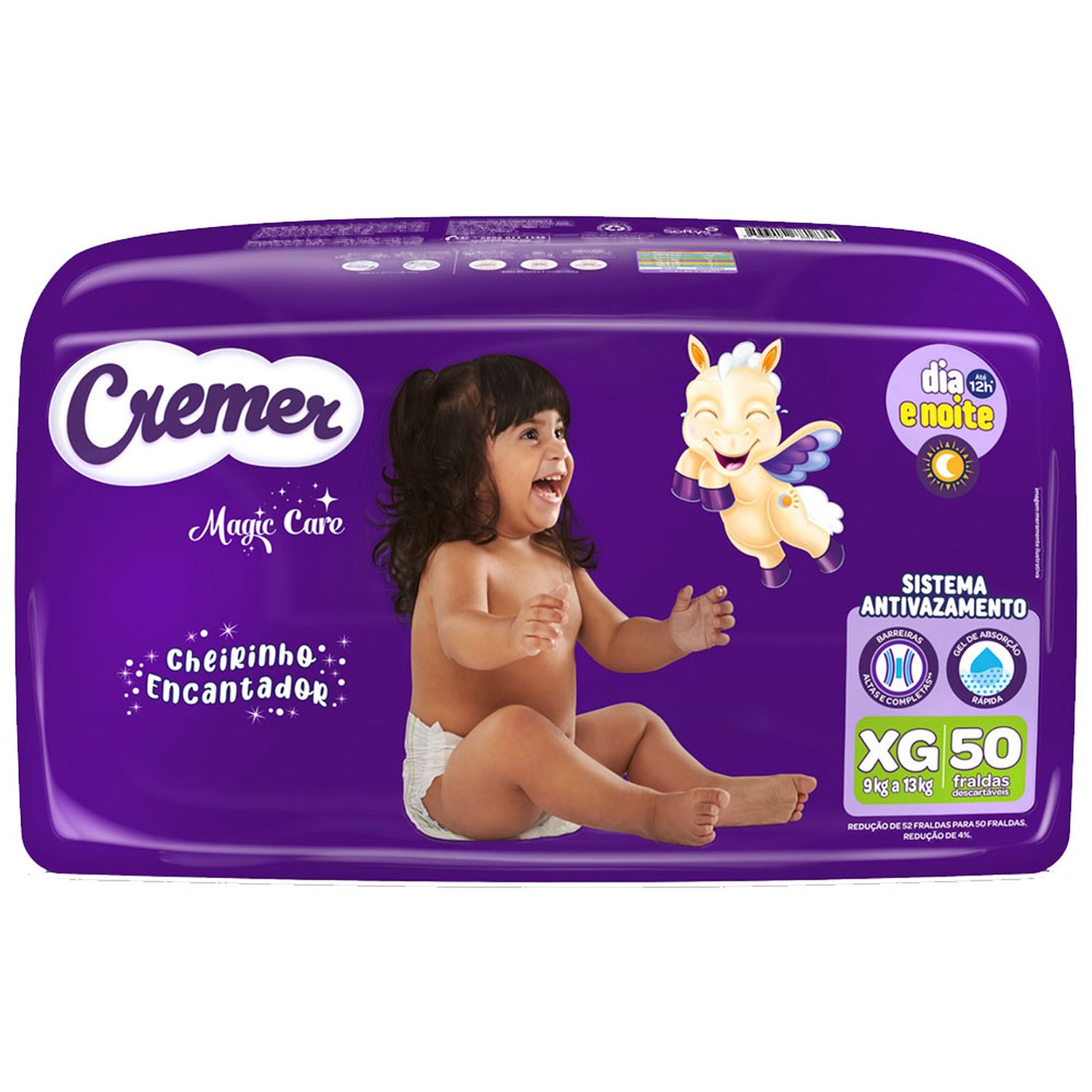 Fralda Cremer Magic Care Hiper Xg Regular Com 52 Unidades