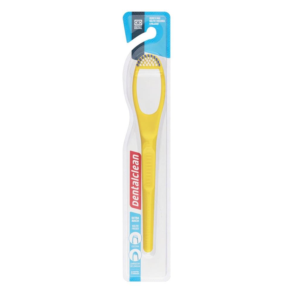 Escova para Língua Extramacia Dentalclean- Cores Sortidas