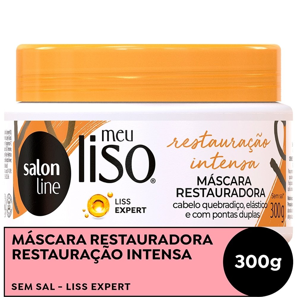 Máscara Hidratação Salon Line Meu Liso Restauração Intensa 300g