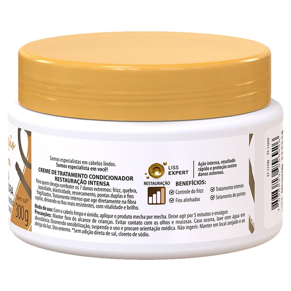 Máscara Hidratação Salon Line Meu Liso Restauração Intensa 300g