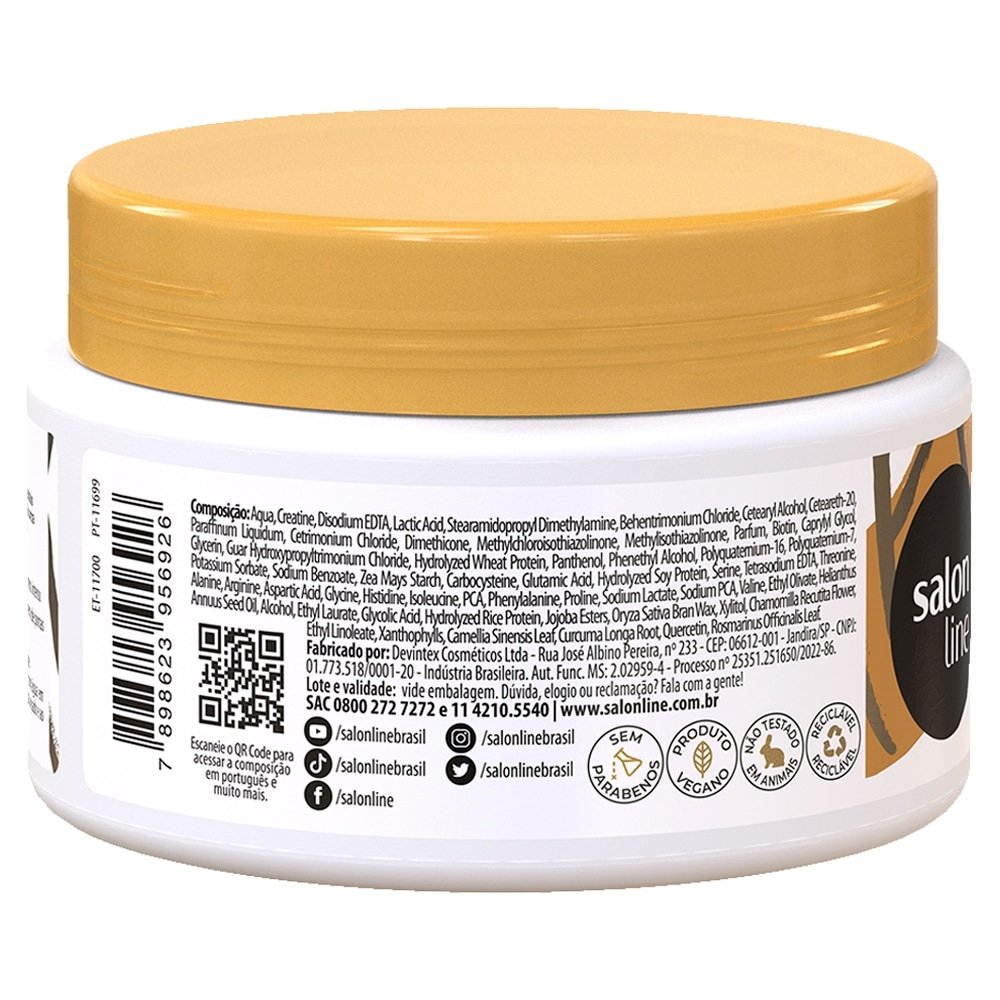 Máscara Hidratação Salon Line Meu Liso Restauração Intensa 300g