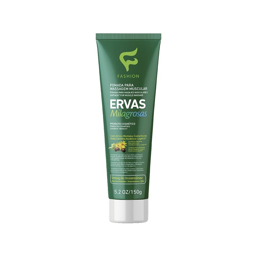 Pomada Massageadora Fashion Ervas Milagrosas 150g