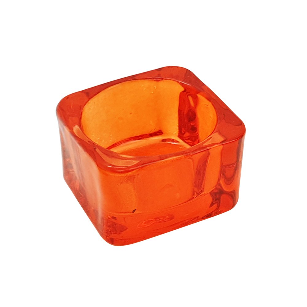 Porta Velas Vidro 5x3,5cm Color
