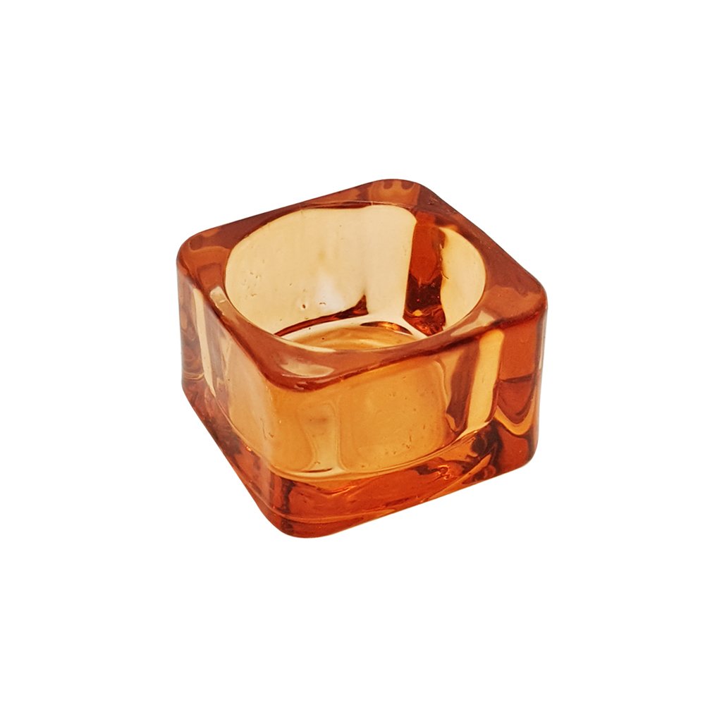 Porta Velas Vidro 5x3,5cm Color