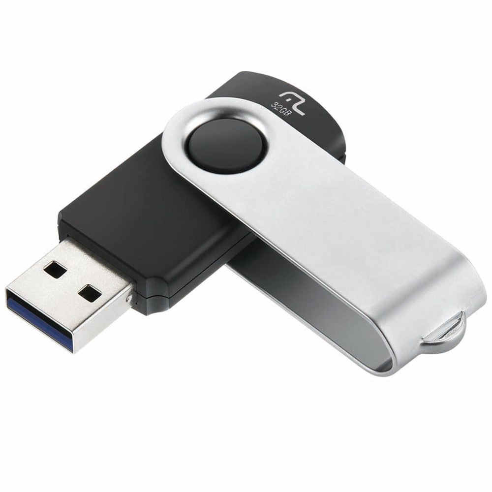 Pen Drive Multilaser PD989 Twist USB 3.0 Preto 32GB