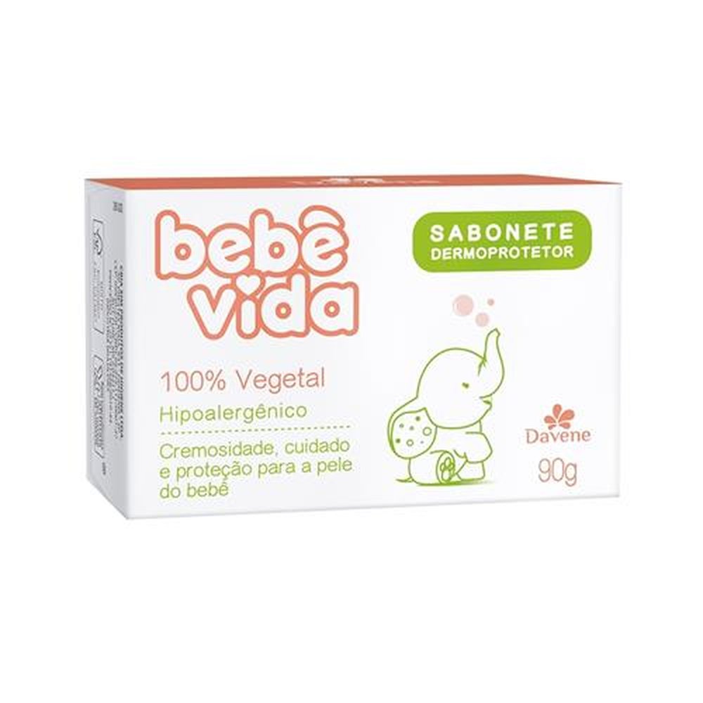 Sabonete Infantil Bebe Vida 100% Vegetal Davene 90g