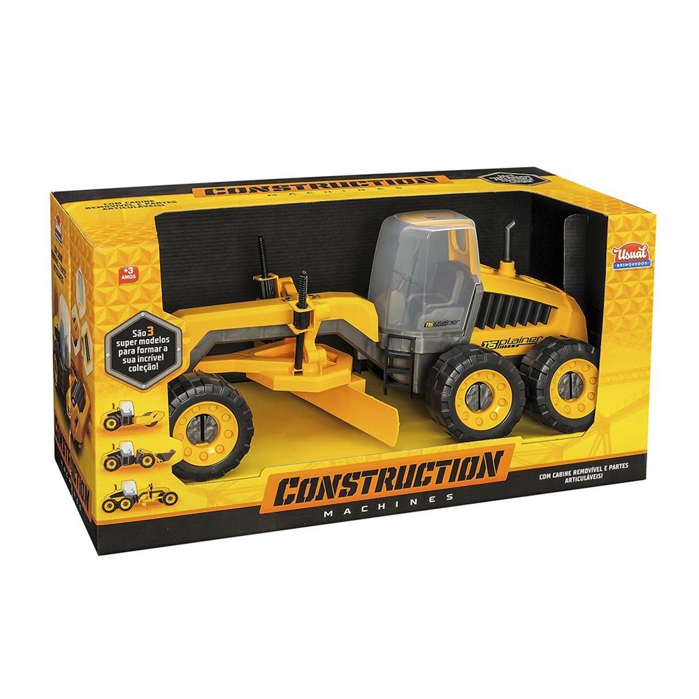 Construction Machines 115 Plainer (Motoniveladora) - Usual Brinquedos