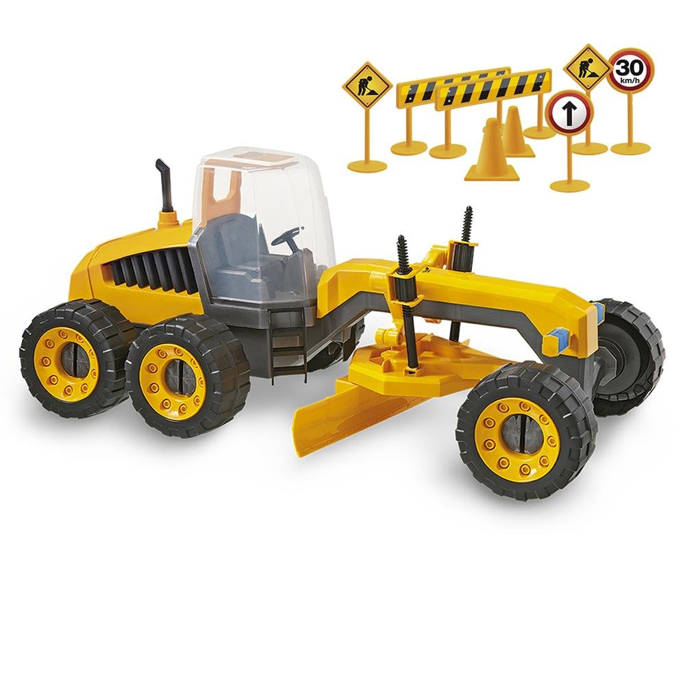 Construction Machines 115 Plainer (Motoniveladora) - Usual Brinquedos