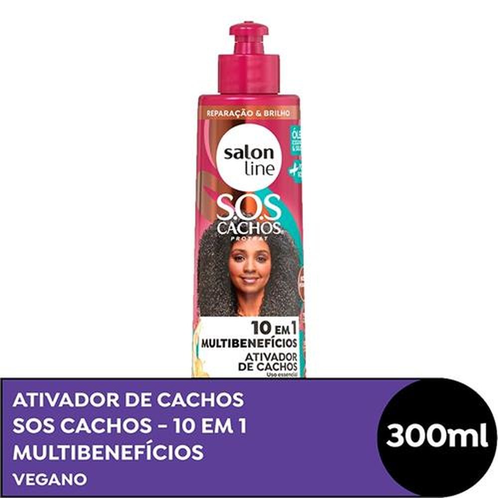Creme Ativador de Cachos Salon Line SOS + Poderosos 300ml