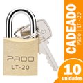 Cadeado Pado LT20 20mm- Caixa com 10 Unidades