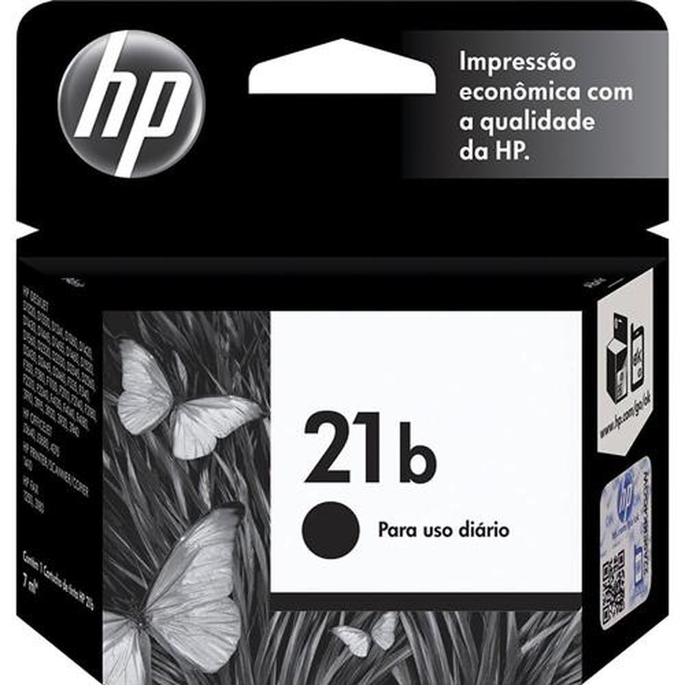 Cartucho Original HP 21 C9351BB Every Day Preto para Impressoras HP Deskjet 3910, 3918