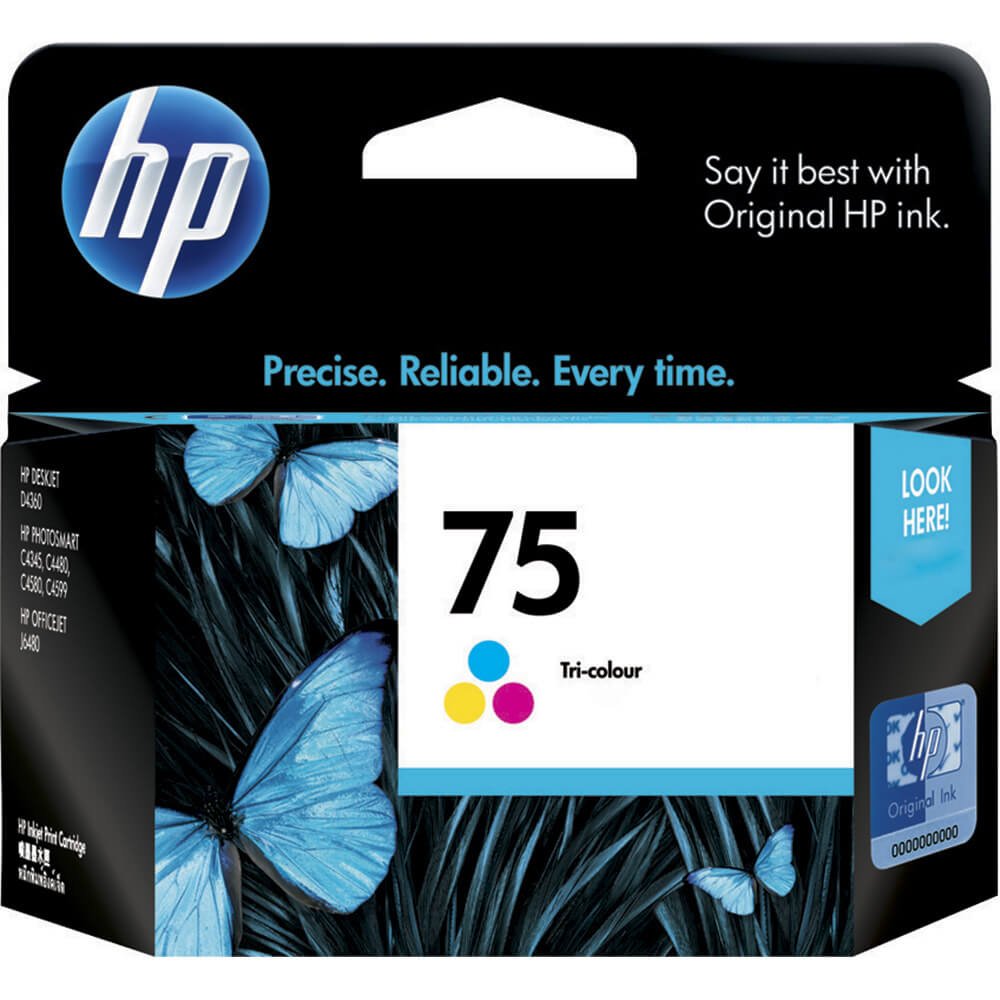 Cartucho Original HP 75 CB337WB Color para Impressoras HP Deskjet D4200, D4263
