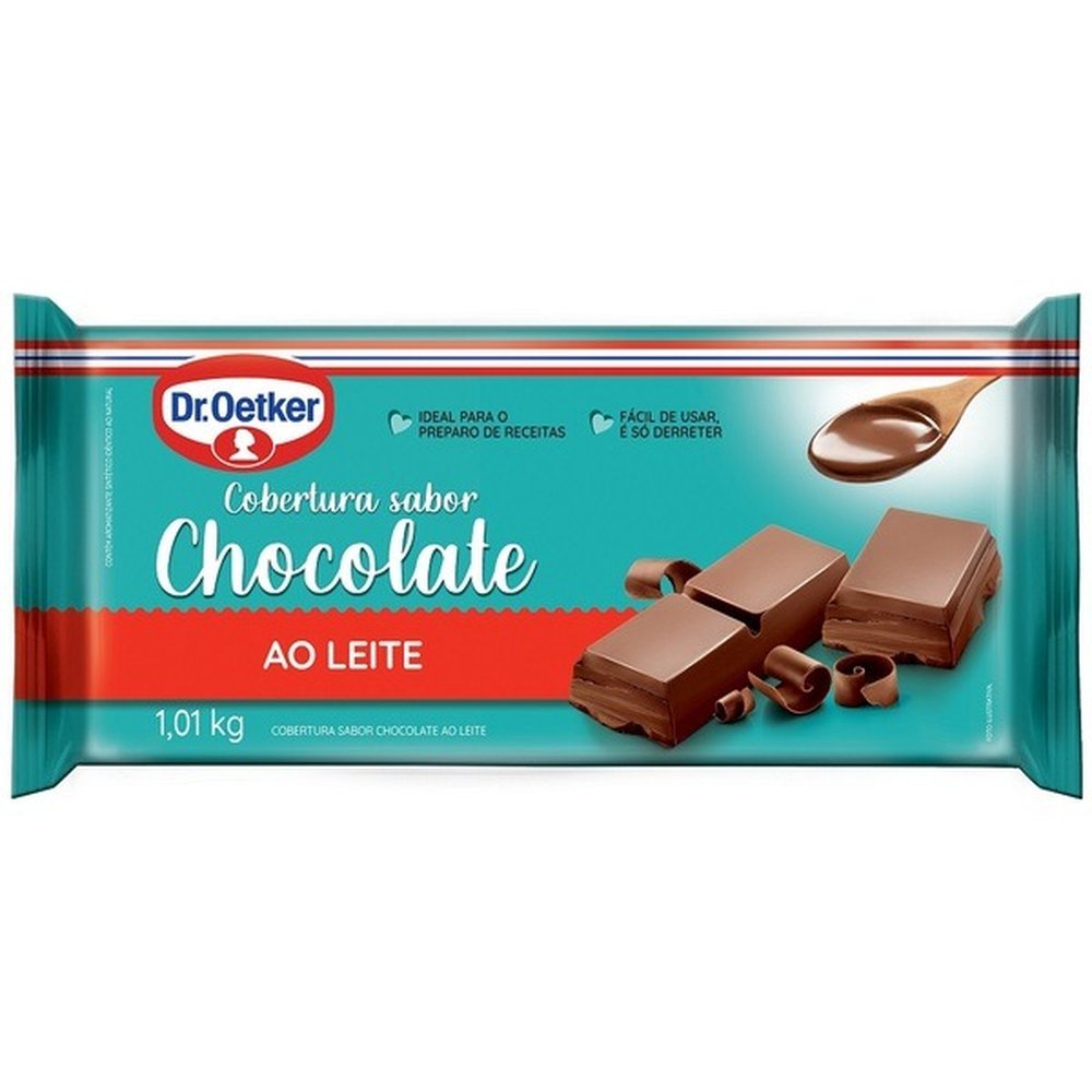 Barra Chocolate Para Cobertura.1,01kg Ao Leite