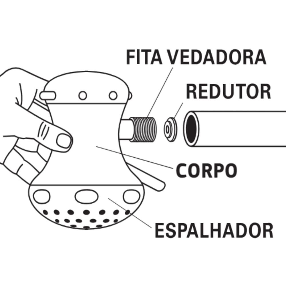 Chuveiro Hydra Gorducha 3 Temperaturas Branca 5400W 110V
