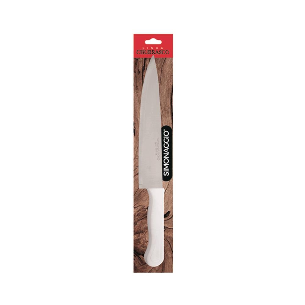 Faca Cozinha Inox Cabo Branco 7" Simonaggio