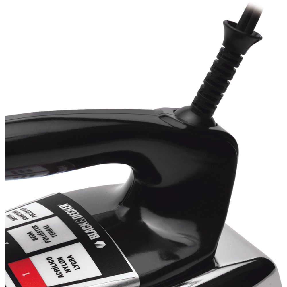 Ferro de Passar a Seco Black & Decker VFA 1110 - Automático, Preto, 110V