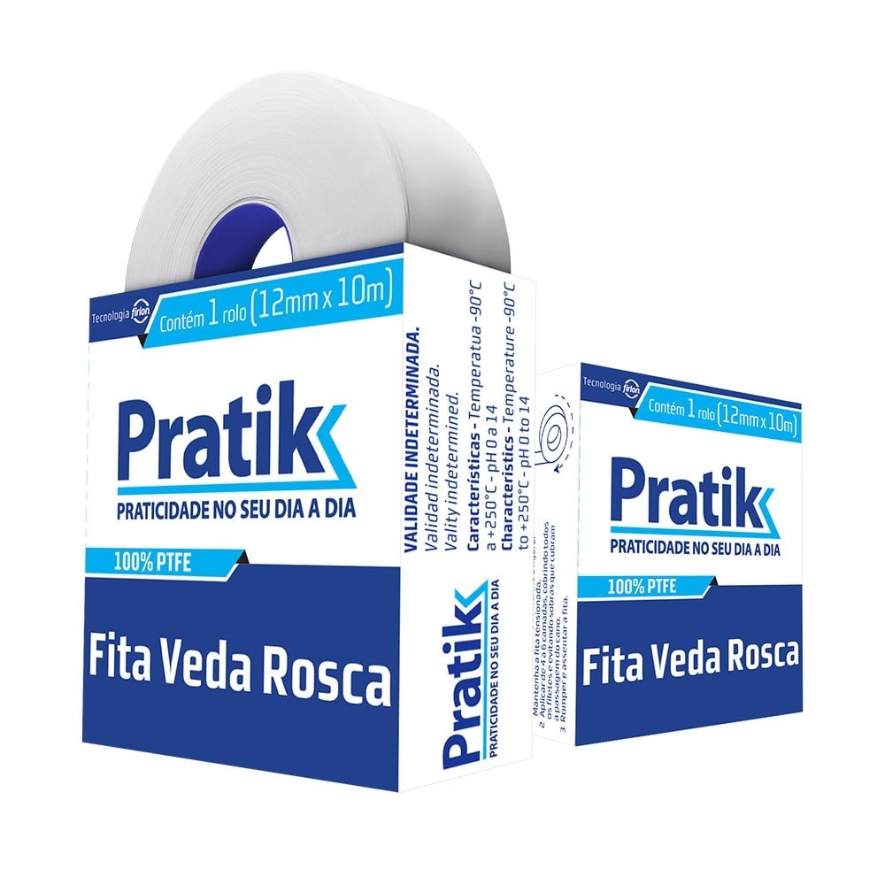 Fita Veda Rosca Pratik 12mm x 10m
