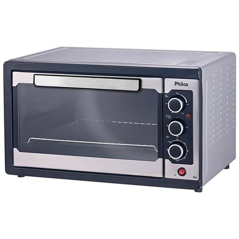 Forno Elétrico de Bancada Philco 46 Litros, Auto Limpante, Prata, 110V