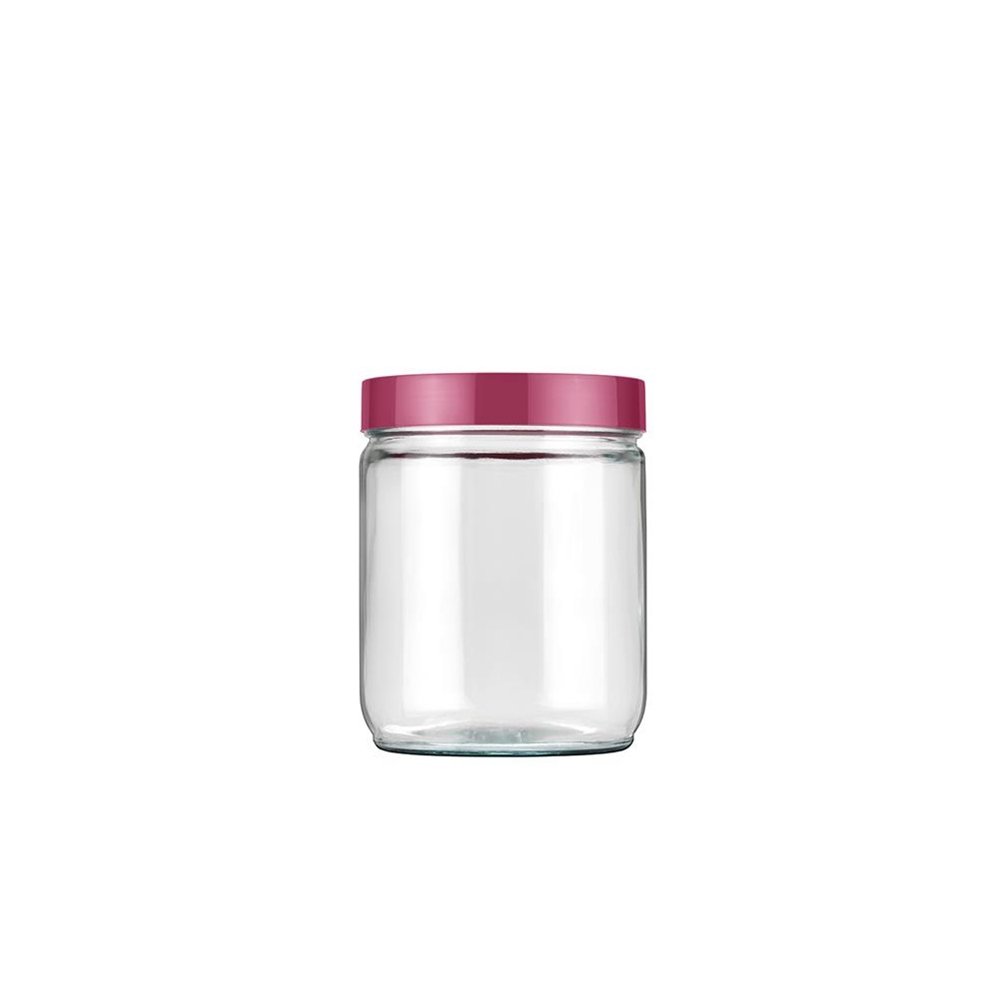 Pote Vidro 750mL Redondo com Tampa Cores Sortidas Invicta