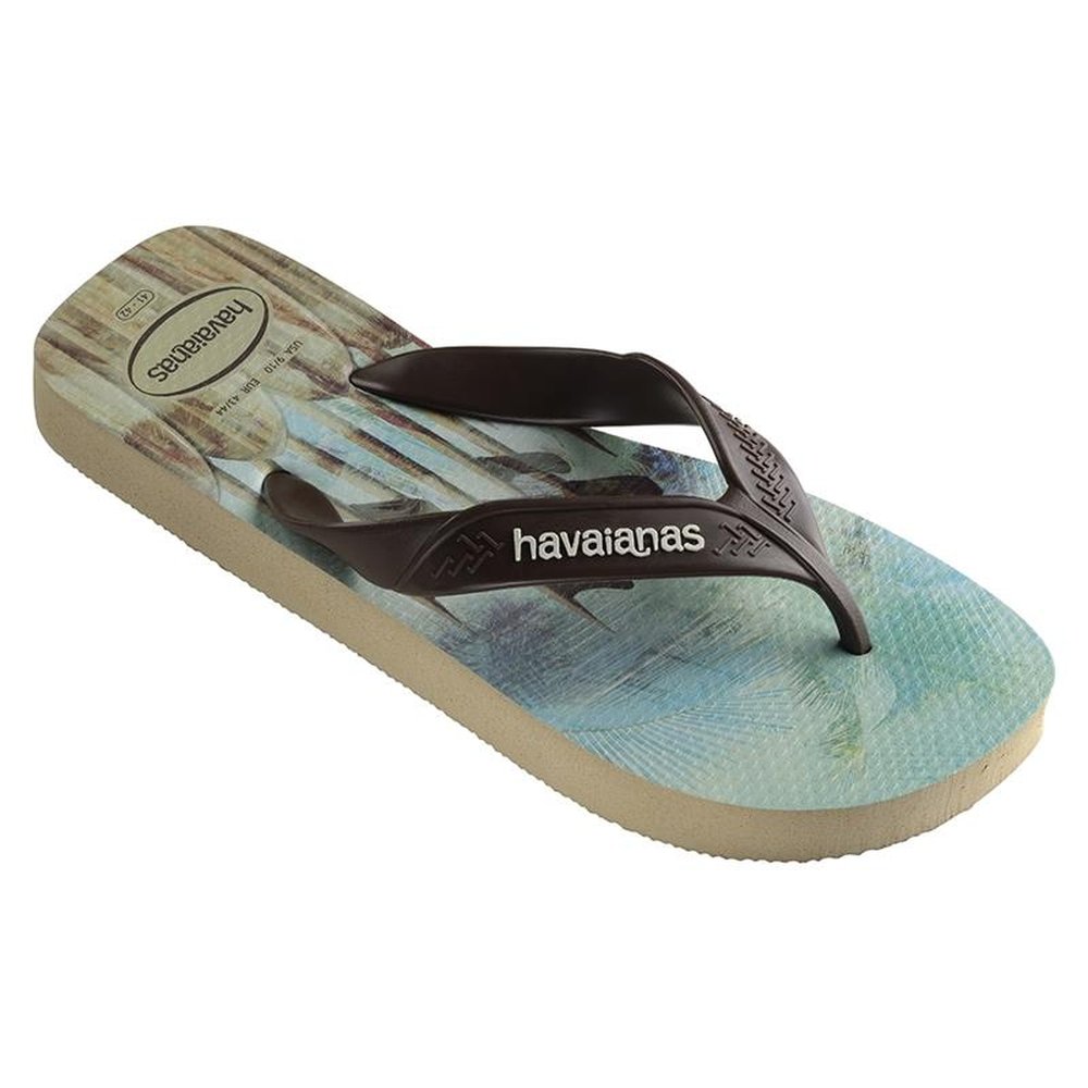 Havaianas Surf Bege Palha/Preto/Laranja Neon 37/8