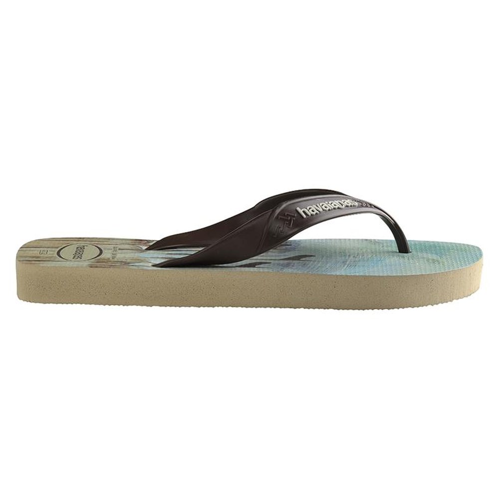 Havaianas Surf Bege Palha/Preto/Laranja Neon 37/8