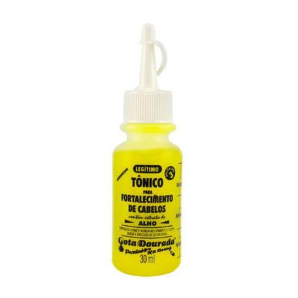 Tonico Capilar de Alho Fortalecimento Gota Dourada 30ml