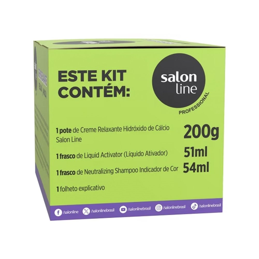 Alisante/Relaxante em Creme Salon Line Cachos Definidos e Soltos Coco/Avelã 200g