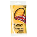 Aparelho Bic Sensitive Shaver Embalagem com 15 Unidades