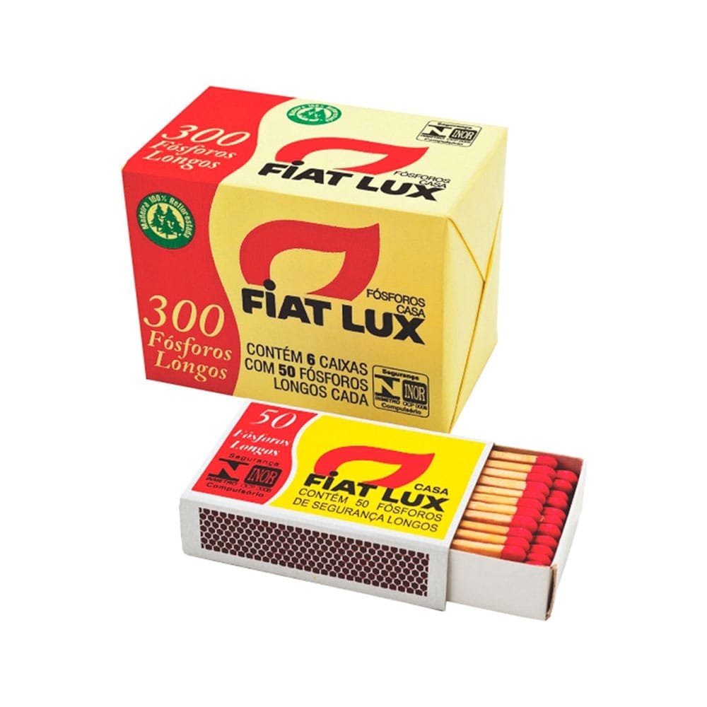 Fósforo Casa Fiat Lux 6 Caixas Cartão