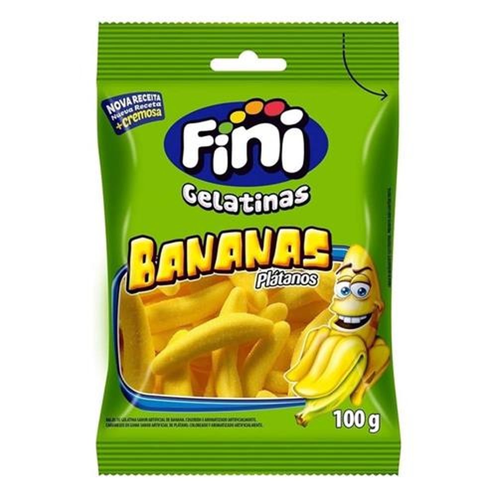 Bala Fini Gelatina Banana 90g