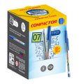 Caneta Esferográfica 07 Azul Compactor -Embalagem com 100 Unidades