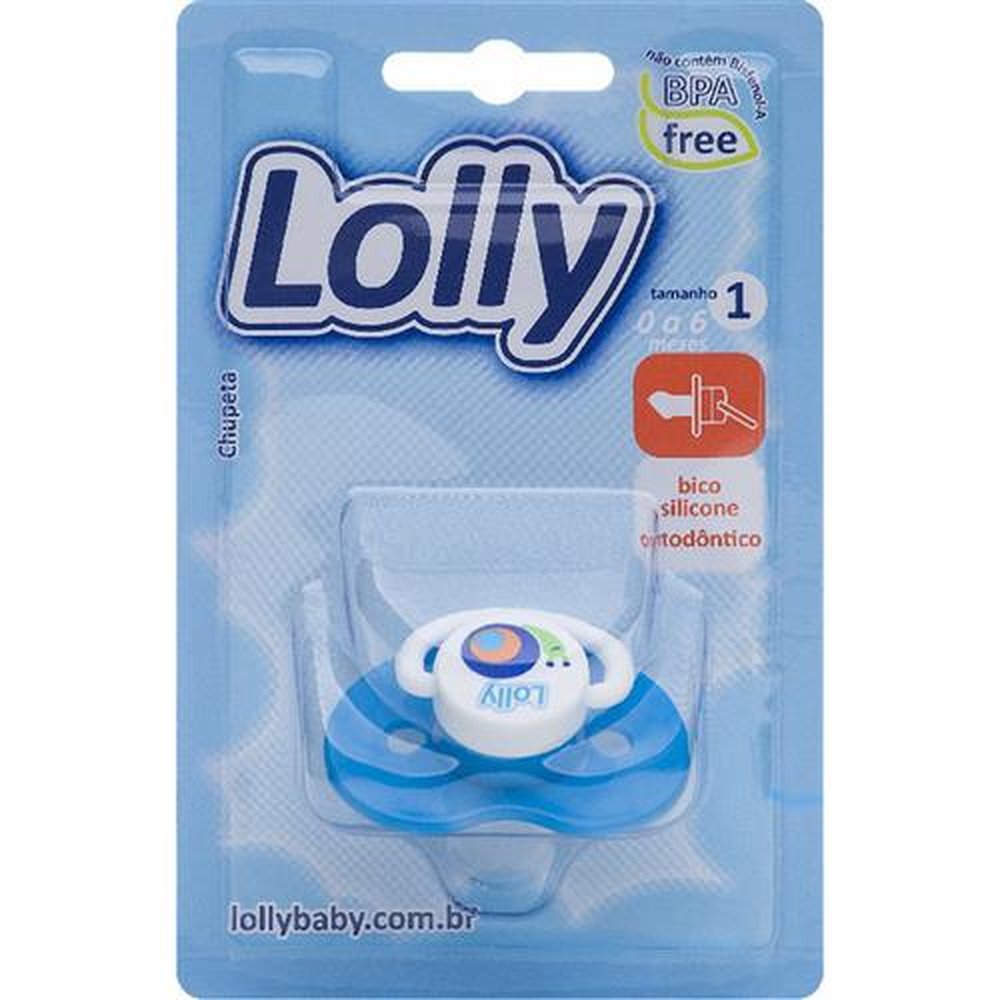 Chupeta Bona Silicone Ortodontica T1 Azul Bl 4814