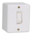 Interruptor Ilumi Sobrepor 1 Tecla Simples Branca 6A 250V