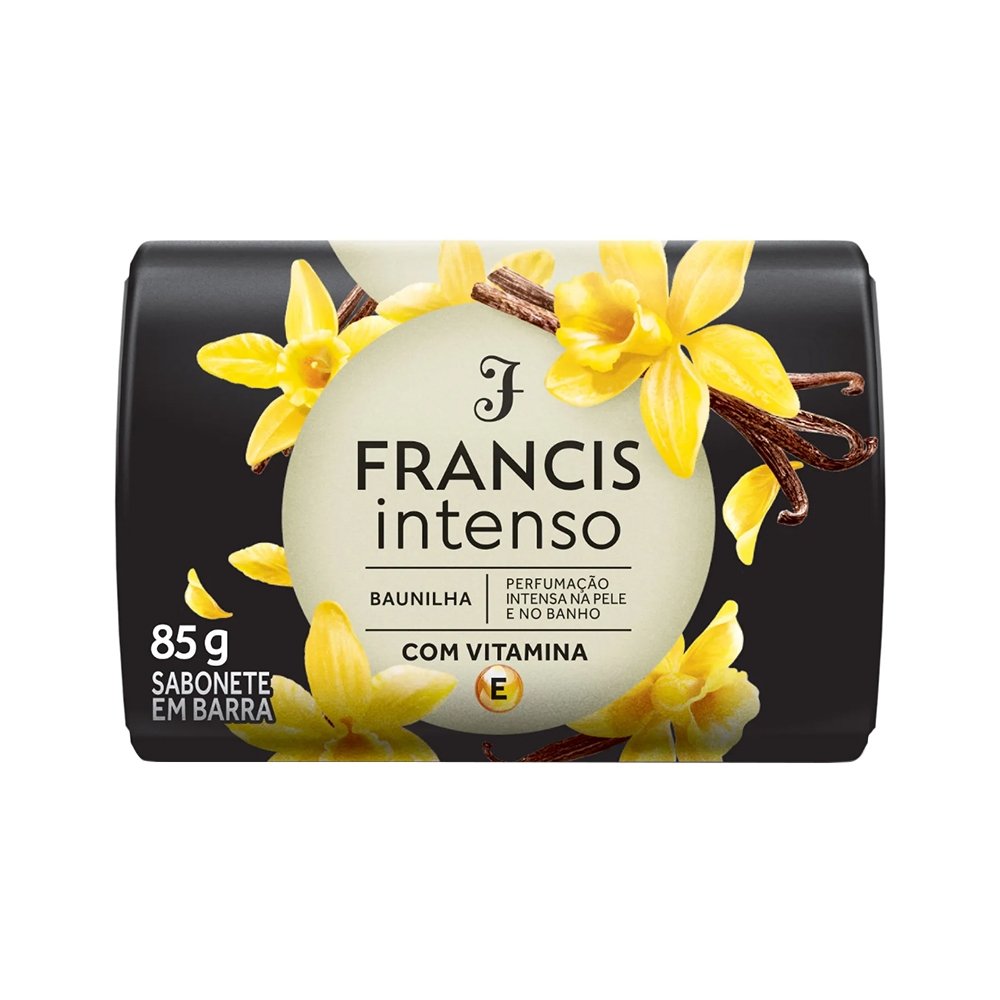 Sabonete Francis Baunilha Intenso 85g Embalagem com 12 Unidades