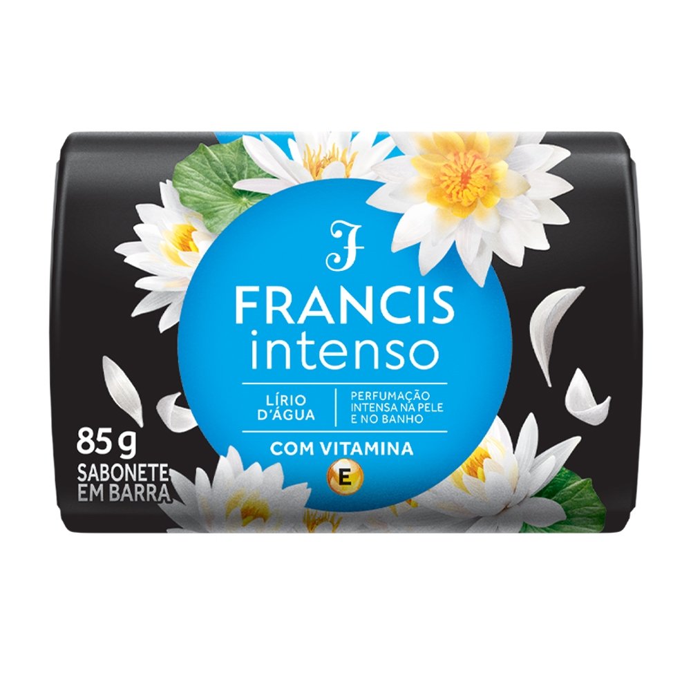 Sabonete Francis Intenso Azul Lirio Daagua 85g - Embalagem com 12 Unidades