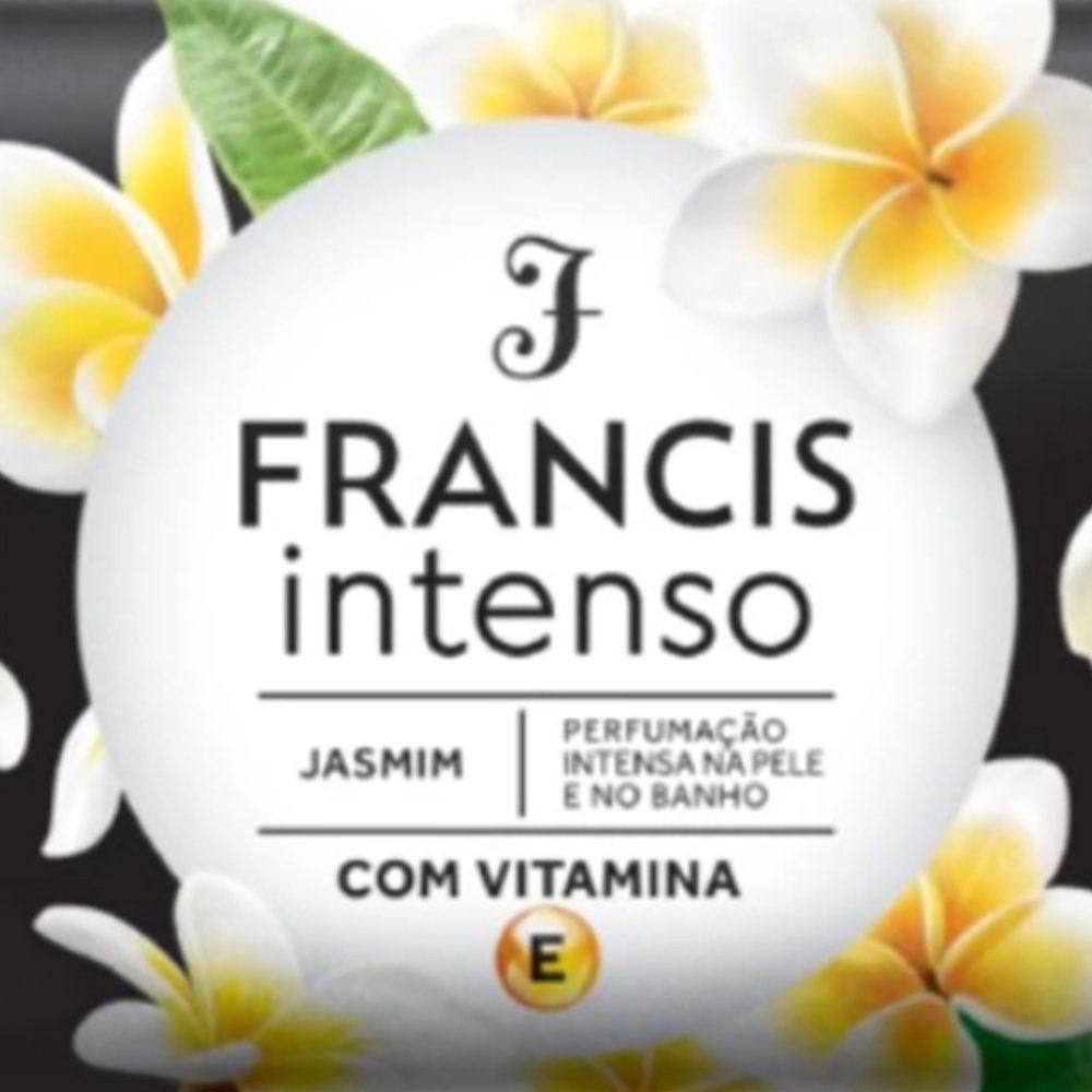 Sabonete Francis Intenso Branco Jasmin 85g - Embalagem com 12 Unidades
