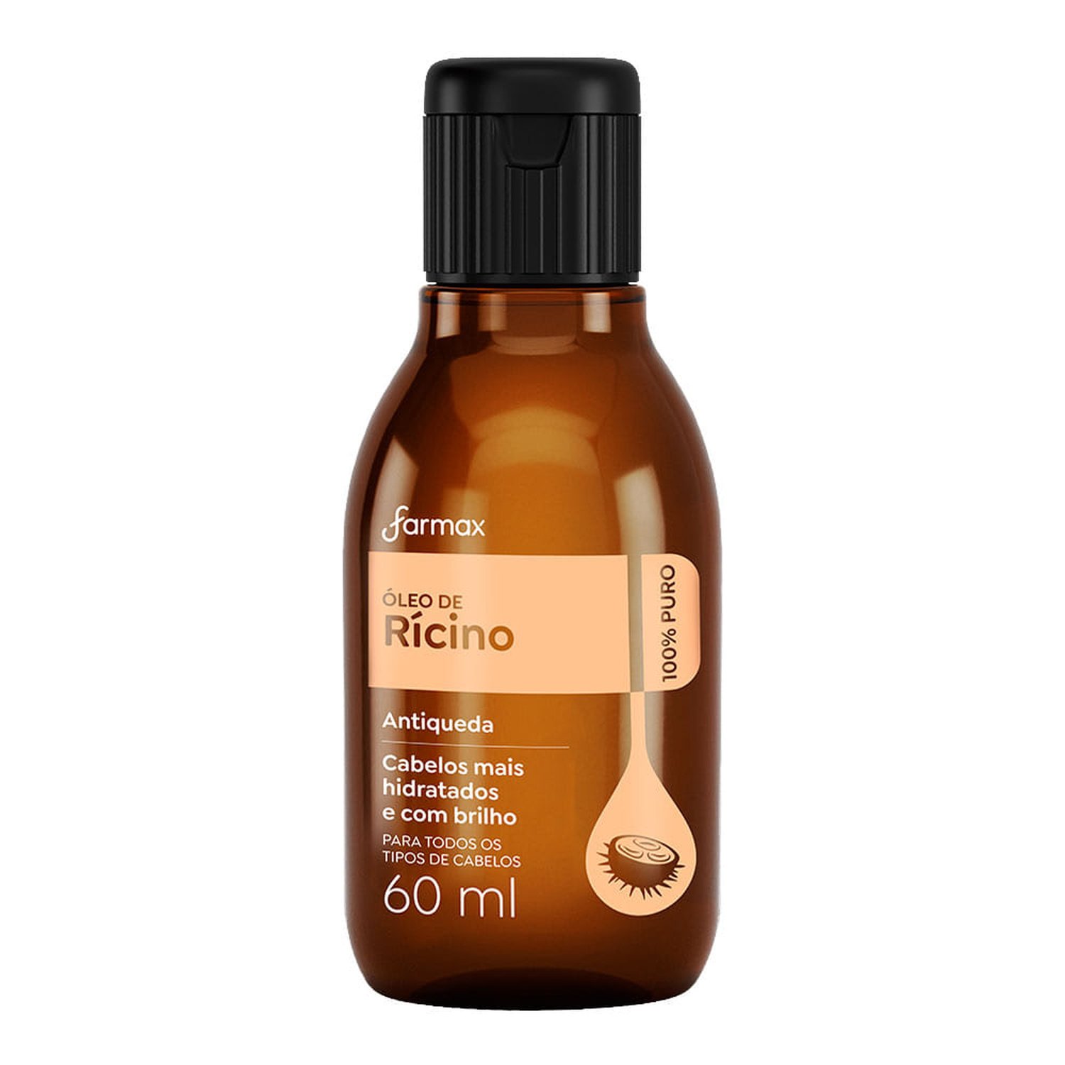 Óleo Capilar Farmax 60Ml Puro Ricino